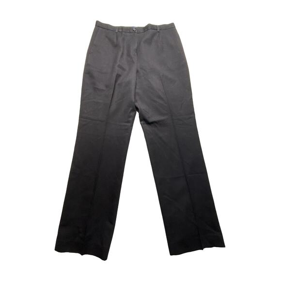 Pendleton Black Wool Lined Career Pants Women 14 Straight Leg